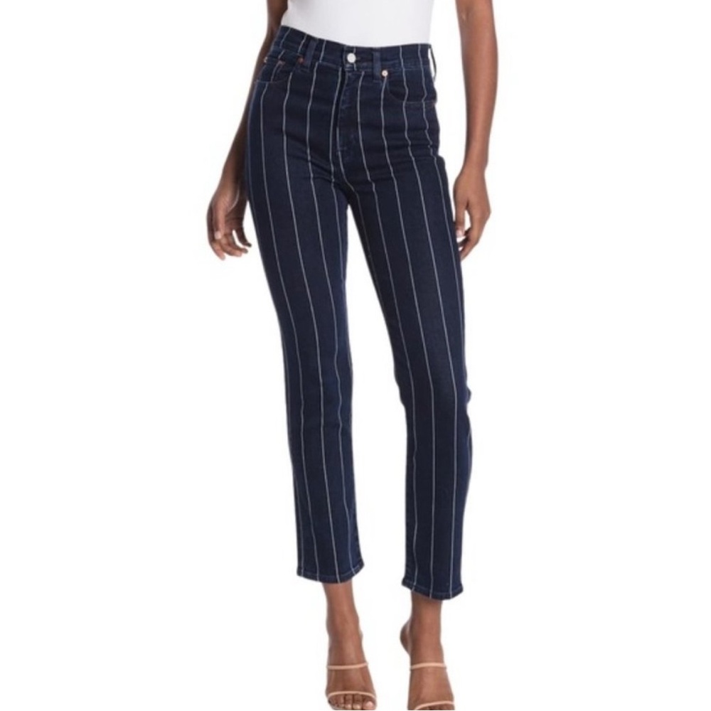 Etica Deep Stripe Skinny Jeans